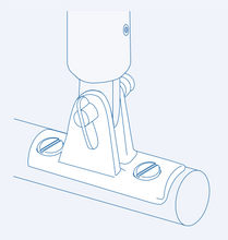 S316061 Deck hinge (rail mount)