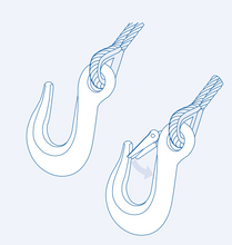 S325X Slip hook (eye end with safety latch)