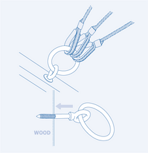 S329 Ring wooden screw