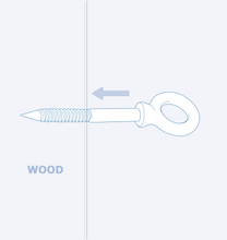 S3291 Eye wooden screw
