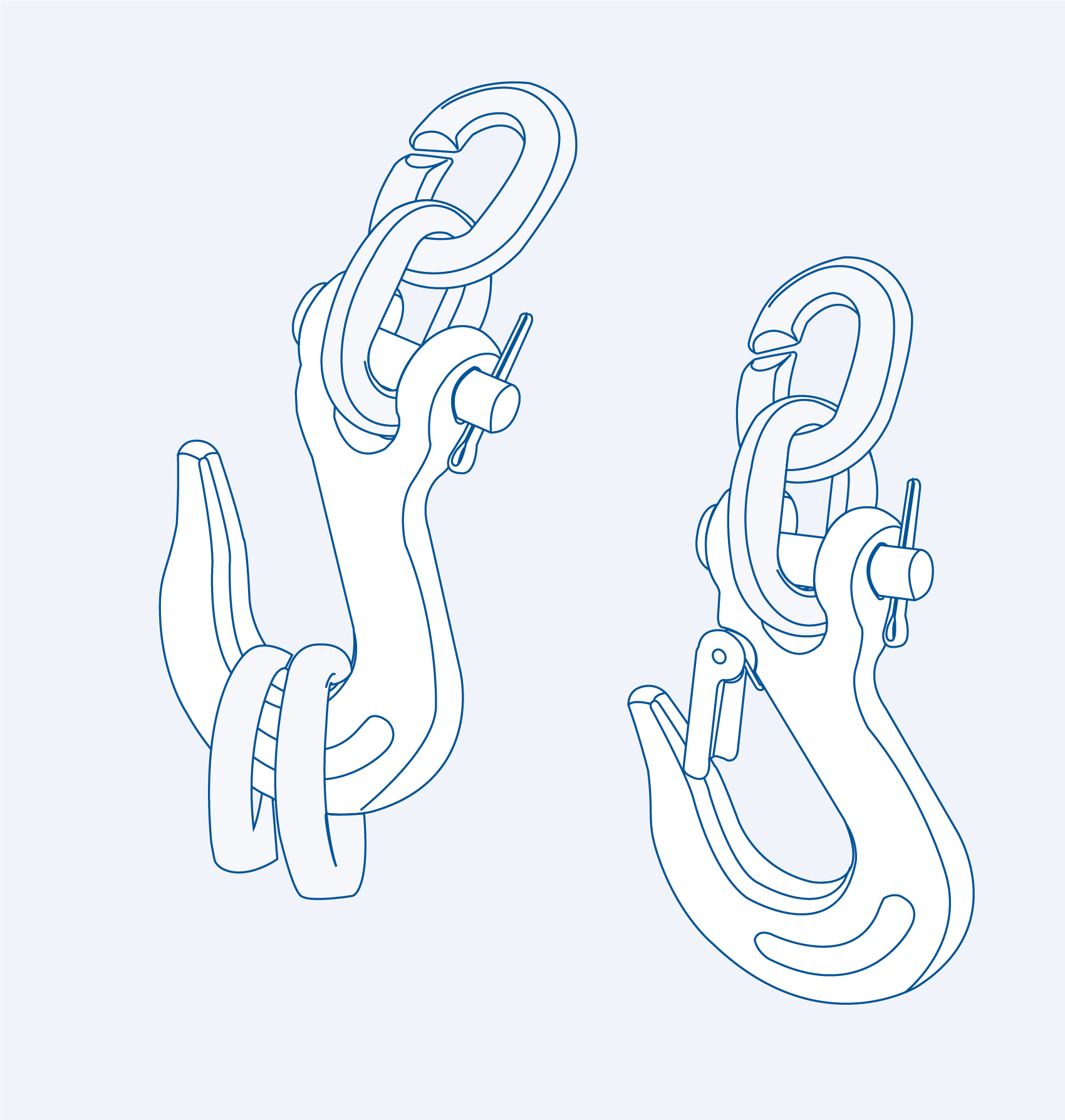 S331X Slip hook (clevis end with safety latch) - 316