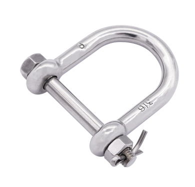 S360BWN Wide D-shackle (nut and cotter pin)