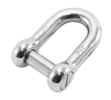 S360C, SF360C D-shackle (oval sink pin)