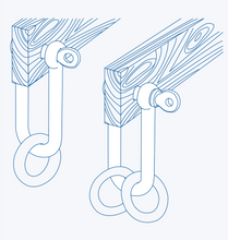 S362CP Long D-shackle (collared pin)