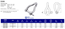 S380 Twist shackle
