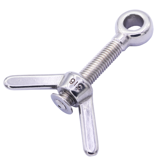 S4600 Long wing bolt (with washer and nut) - 316