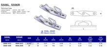 S506L, S506R Pull up cleat