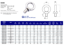 S580 Eye Bolt (AISI type)