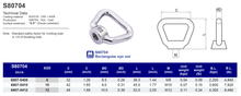 S80704 Rectangular eye nut