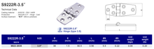 S9222R-3.5" Hinge (type 3.5)