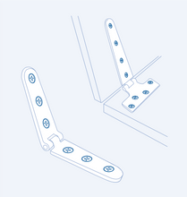 S9226/HP Stainless steel hinge (type T)