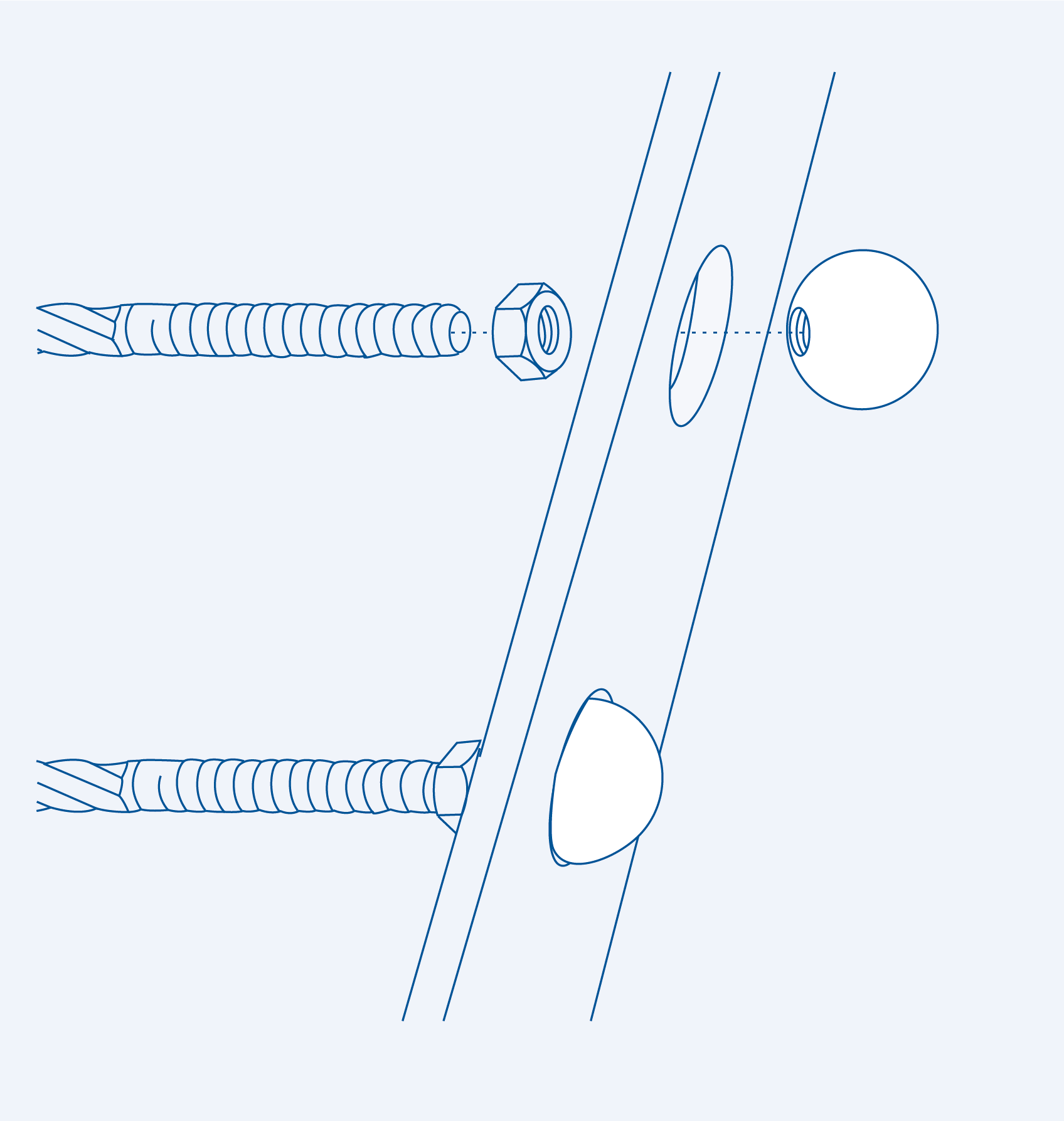 SAB/APL Architecture ball  (right hand thread) - 316 (CLEARANCE SALE)