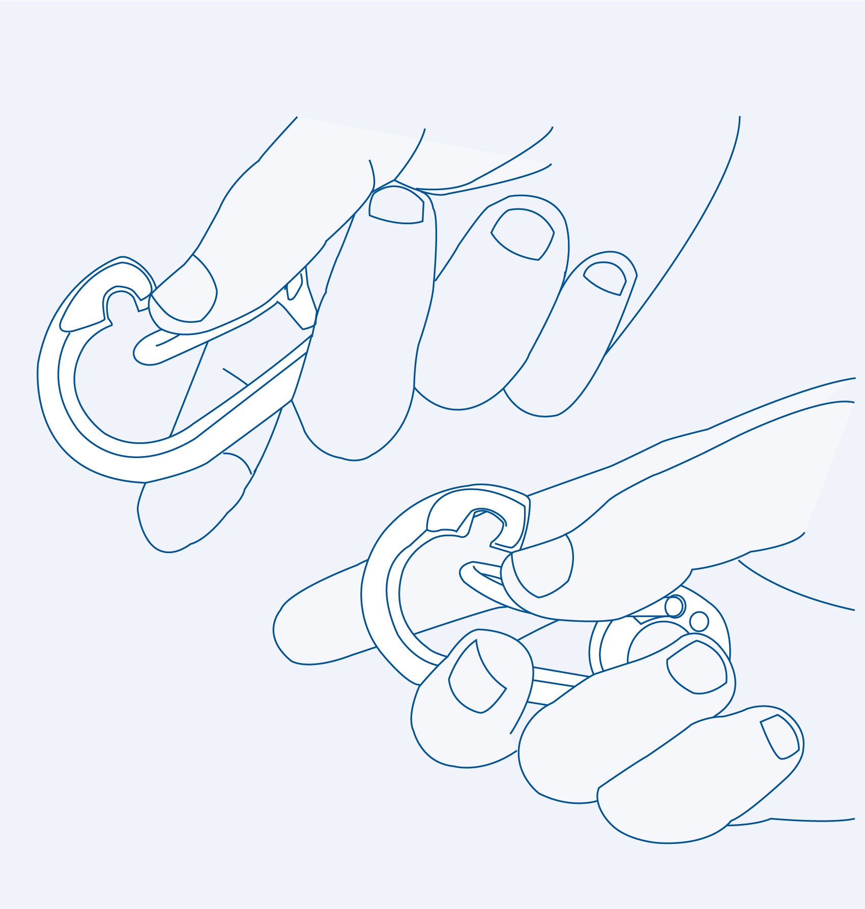 SF24301 Spring snaps (circular hook with eye end) - 316