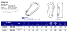 SF24302 Spring snaps - type1 (circular hook with opened end)