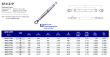 SF3127P Pipe turnbuckle eye and eye