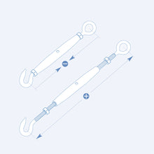 SF312PHE Pipe turnbuckle, hook and eye