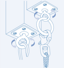 SF3206 Square Pad (swivel eye with ring)