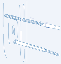 SF7801/IR, SF7801/IL - Inside threaded terminal (right hand thread), Inside threaded terminal (left hand thread)