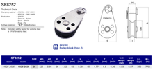 SF8252 Pulley block (type J)