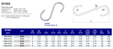 SF880 S-hook (type 3)